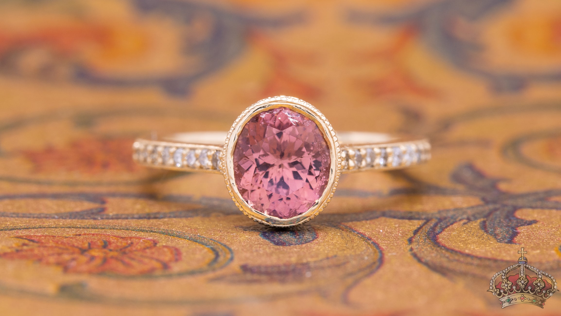 Pink Spinal Rings Bezel Set Pink Spinel Ring – Royal Diadem Jewelers